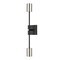Z-Lite Calumet 2 Light Wall Sconce, Mate Black + Polished Nickel 814-2S-MB-PN - alternate 1